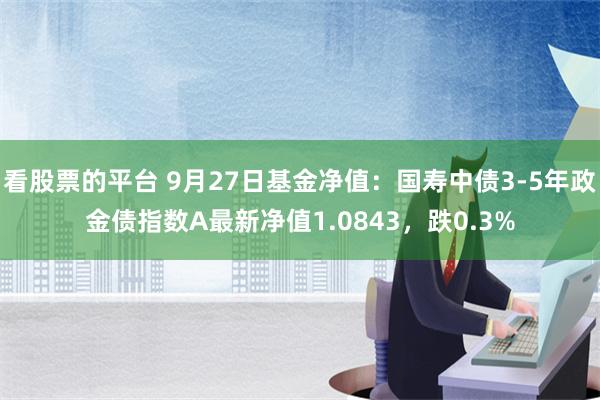 看股票的平台 9月27日基金净值：国寿中债3-5年政金债指数A最新净值1.0843，跌0.3%