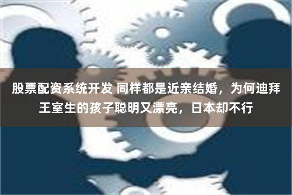 股票配资系统开发 同样都是近亲结婚，为何迪拜王室生的孩子聪明又漂亮，日本却不行